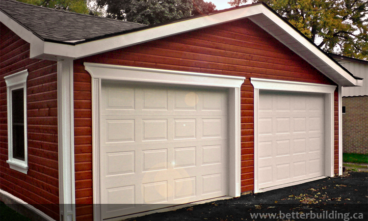 Custom garage door trim